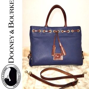 DOONEY & BOURKE navy Wakefield Tassel Tote